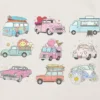 Camiseta con estampado «Trucks and Cars» para niños pequeños