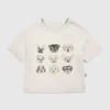 Camiseta con estampado variado de cachorros para niños pequeños
