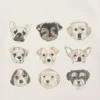 Camiseta con estampado variado de cachorros para niños pequeños