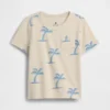 Camiseta con estampado y bolsillo para bebés y niños pequeños, combinable
