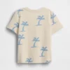 Camiseta con estampado y bolsillo para bebés y niños pequeños, combinable