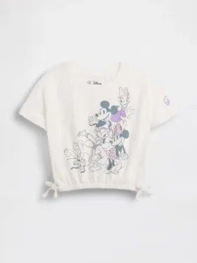 Camiseta con gráfico de lazo de algodón orgánico Gap × Disney para Bebé y Niño
