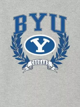 Camiseta con gráfico oscuro de los Laurels de la Universidad Brigham Young