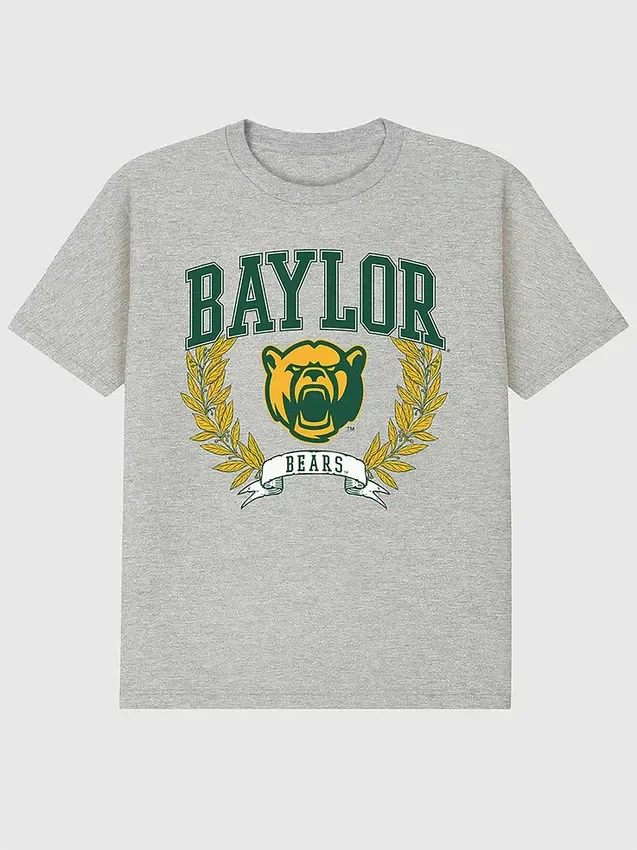 Camiseta con gráfico oscuro «Laurels» de la Universidad de Baylor