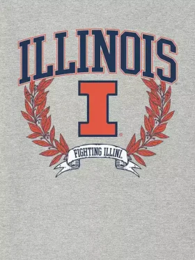 Camiseta con gráfico oscuro «Laurels» de la Universidad de Illinois