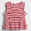Camiseta con lazo de punto arrugado para bebés y niños