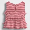 Camiseta con lazo de punto arrugado para bebés y niños