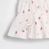 Camiseta con lazo de punto arrugado para bebés y niños