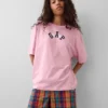 Camiseta con logotipo de corte holgado GAP × Awake Ny