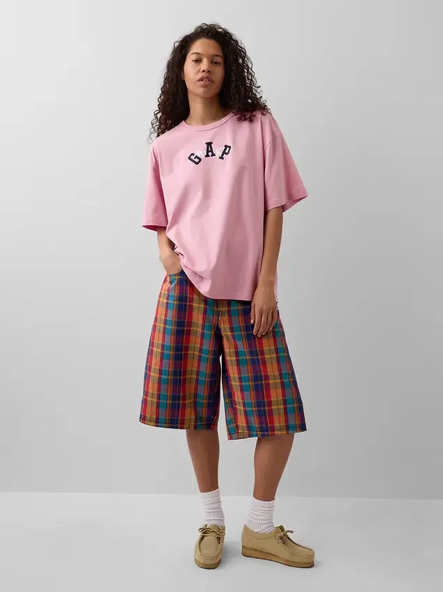 Camiseta con logotipo de corte holgado GAP × Awake Ny
