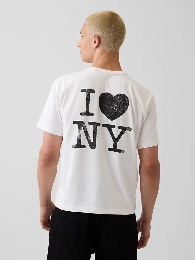 Camiseta con logotipo «I Heart NY» de corte holgado