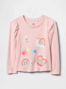 Camiseta con mangas abullonadas para bebés y niños «Mix & Match»