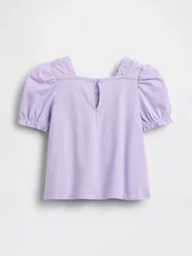 Camiseta con ojales para bebés y niños