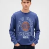 Camiseta corta con estampado de los New York Knicks de la NBA