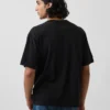 Camiseta corta con estampado de Nirvana de tejido grueso