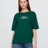 Camiseta corta de algodón grueso con estampado de Ford