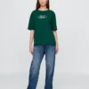 Camiseta corta de algodón grueso con estampado de Ford