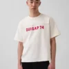 Camiseta corta de jersey grueso con logotipo de Ouigap
