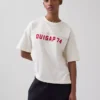 Camiseta corta de jersey grueso con logotipo de Ouigap