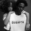 Camiseta corta de jersey grueso con logotipo de Ouigap