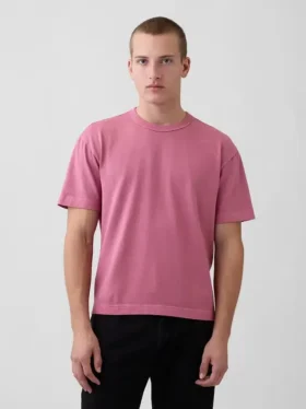 Camiseta corta de peso grueso para adultos