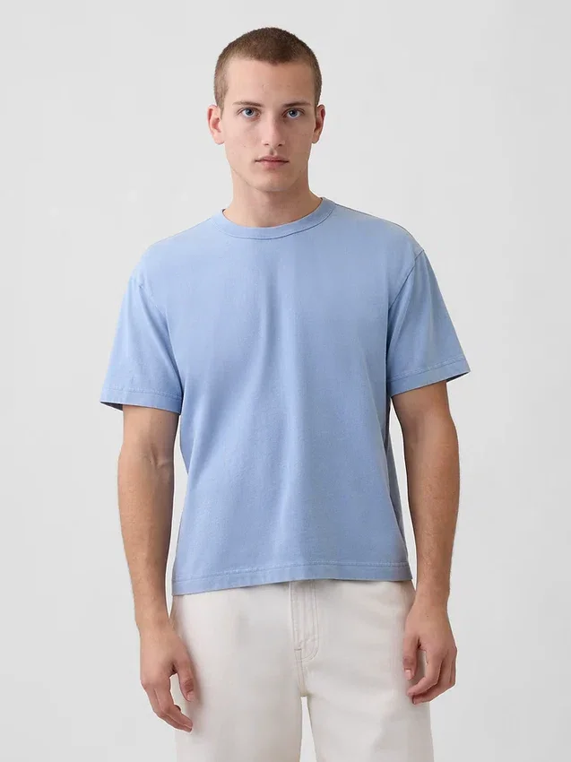 Camiseta corta de peso grueso para adultos