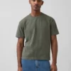 Camiseta corta de peso grueso para adultos