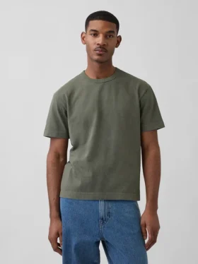 Camiseta corta de peso grueso para adultos