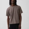 Camiseta corta de peso grueso para adultos