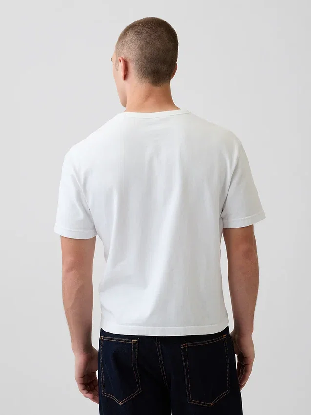 Camiseta corta de peso grueso para adultos