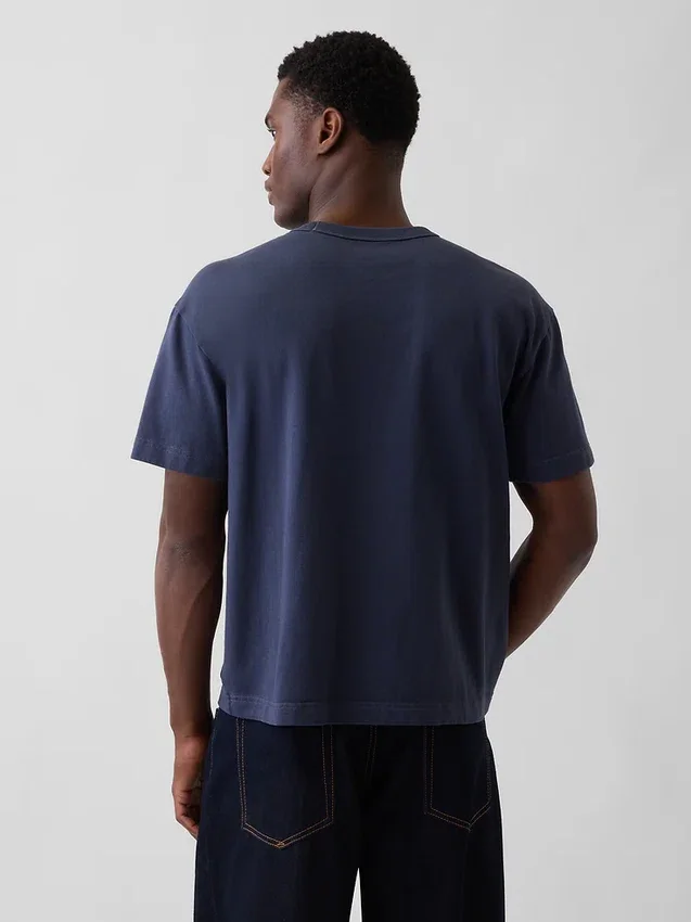 Camiseta corta de peso grueso para adultos