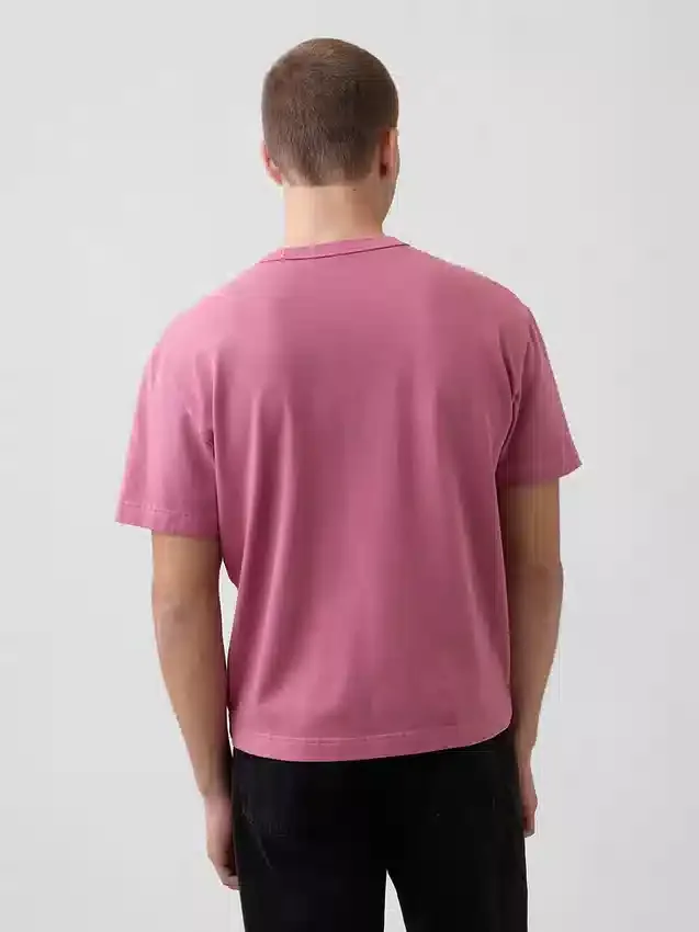 Camiseta corta de peso grueso para adultos