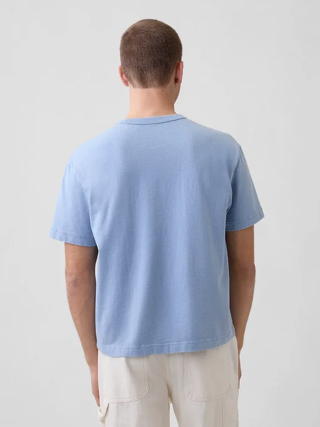 Camiseta corta de peso grueso para adultos