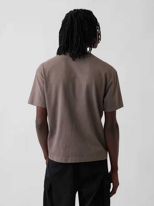 Camiseta corta de peso grueso para adultos
