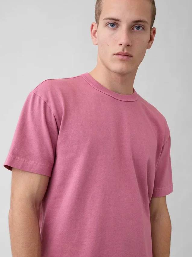 Camiseta corta de peso grueso para adultos