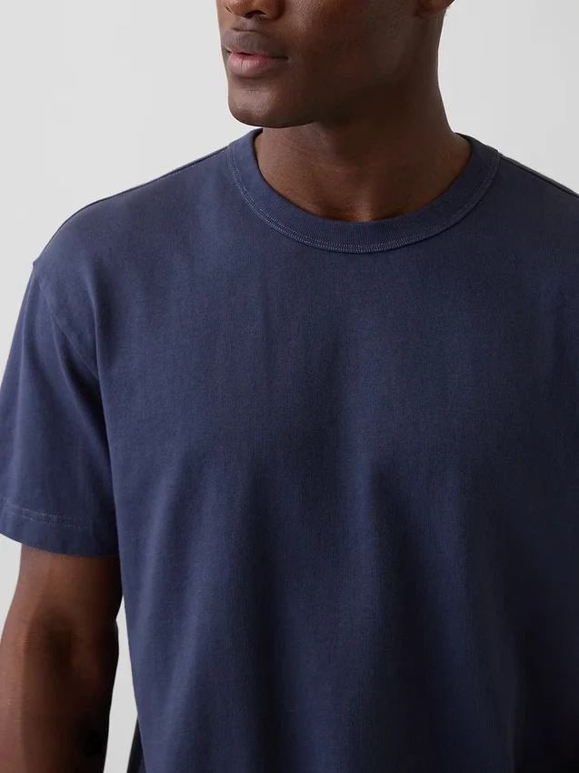 Camiseta corta de peso grueso para adultos