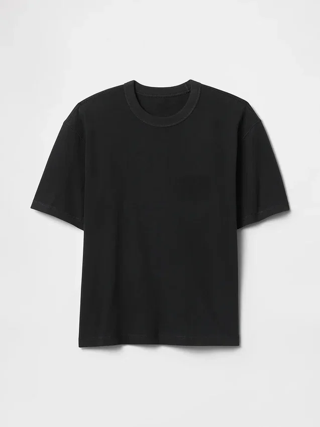 Camiseta corta de peso grueso para adultos