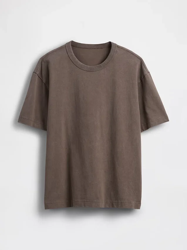 Camiseta corta de peso grueso para adultos