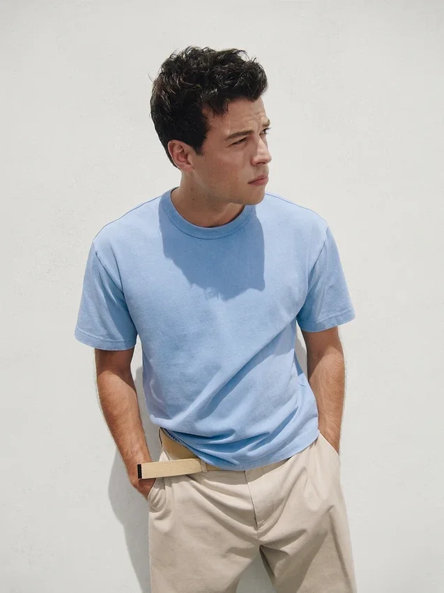 Camiseta corta de peso grueso para adultos