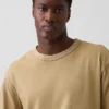 Camiseta corta de tejido grueso