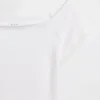 Camiseta corta de tirantes con cuello a la espalda de jersey de punto tupido