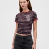 Camiseta corta «Stranger Things» de algodón orgánico Vintagesoft