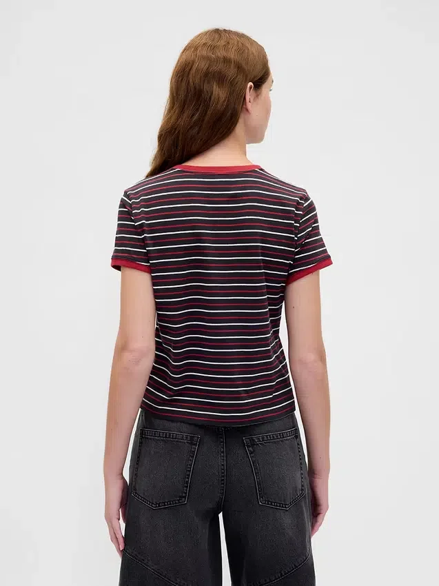 Camiseta corta «Stranger Things» de algodón orgánico Vintagesoft