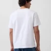 Camiseta de adulto de tejido grueso con corte holgado y logotipo