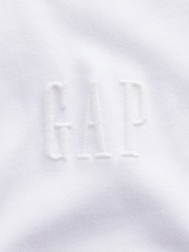 Camiseta de adulto de tejido grueso con corte holgado y logotipo