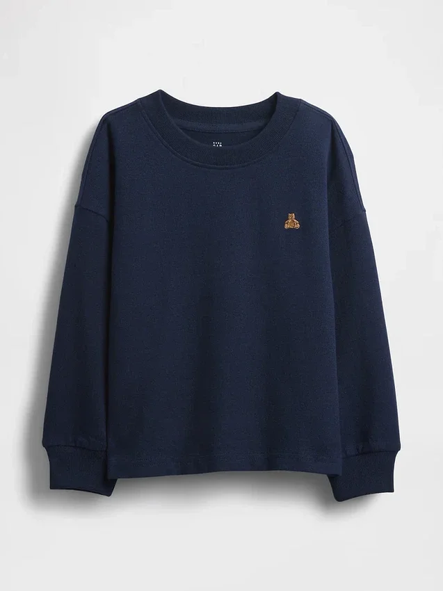 Camiseta de algodón gruesa para bebés y niños pequeños