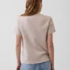 Camiseta de algodón orgánico Vintagesoft con cuello en V