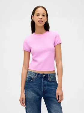Camiseta de bebé con tejido de pan de miel