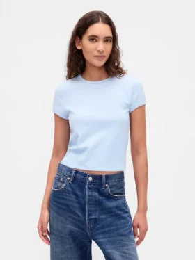 Camiseta de bebé con tejido de pan de miel