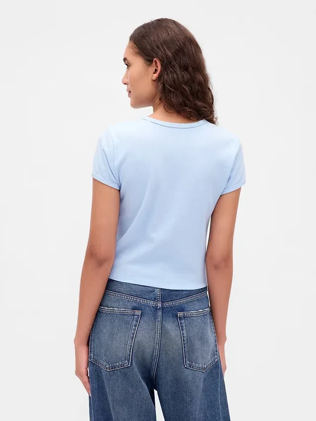 Camiseta de bebé con tejido de pan de miel